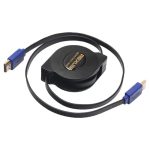 Cable Retráctil HDMI Macho a HDMI macho Cable plano