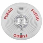 Sirena con luz estroboscópica para techo
