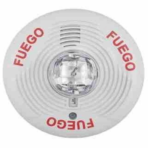 Sirena con luz estroboscópica para techo