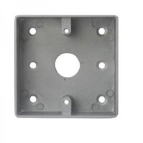 Caja de metal para el botón de salida