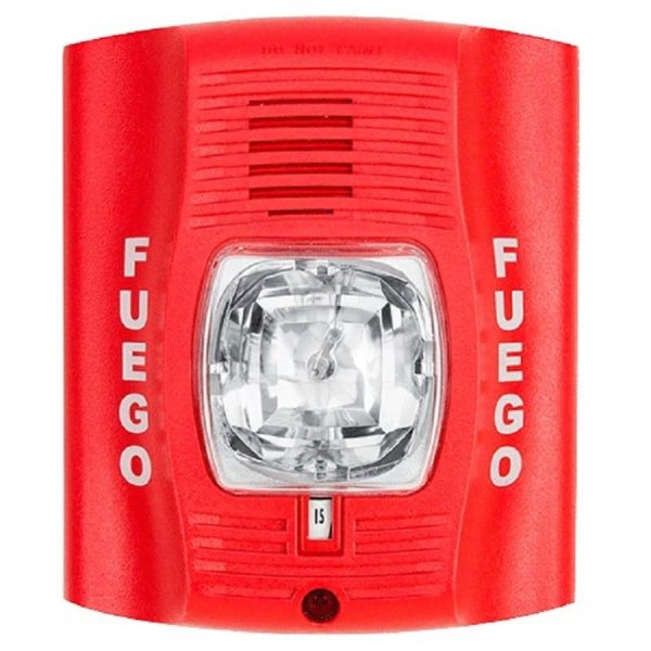 Luz estroboscópica con bocinas para pared