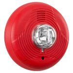 Sirena con luz estroboscopica para techo rojo