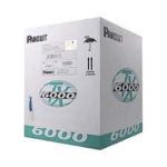 Cable UTP cat 6 de 23 AWG chaqueta CMR azul