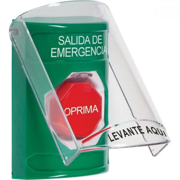 Protector Verde para interiores con Boton