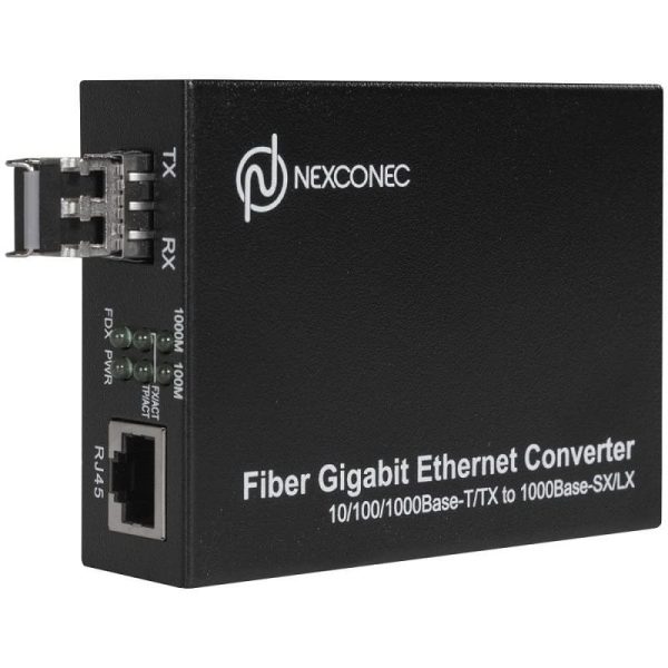 Media converter 10/100/1000m 1300nm multimodo 2 km