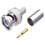 Conector BNC RG59  macho de compresión para cable coaxial - Imagen 3